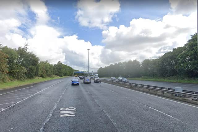 M8 near Riddrie where the fatal crash happened picture: Google Images