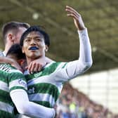 Reo Hatate stepped up for Celtic in Callum McGregor's absence.  (Photo by Craig Williamson / SNS Group)