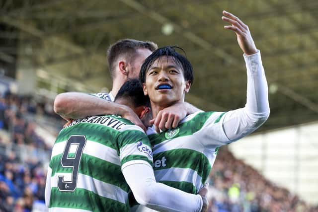 Reo Hatate stepped up for Celtic in Callum McGregor's absence. (Photo by Craig Williamson / SNS Group)