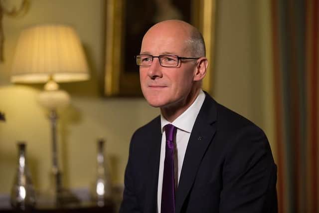 Scottish education secretary John Swinney has said schools in Scotland will reopen  at full capacity when the new term begins in August if Covid-19 infections remain on a downward trajectory