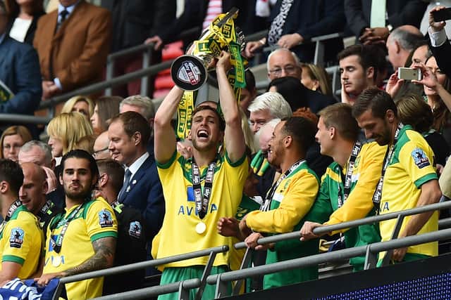 A winner at Wembley after Norwich City's victory over Middlesbrough in the 2015 English Championship play-off final.