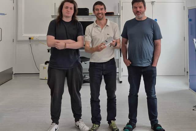 The Aurora team. (L-R) Oren Smith-Carpenter, Myles Bax, Rowland Fraser