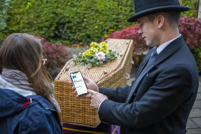 William Purves' Greener Goodbyes app