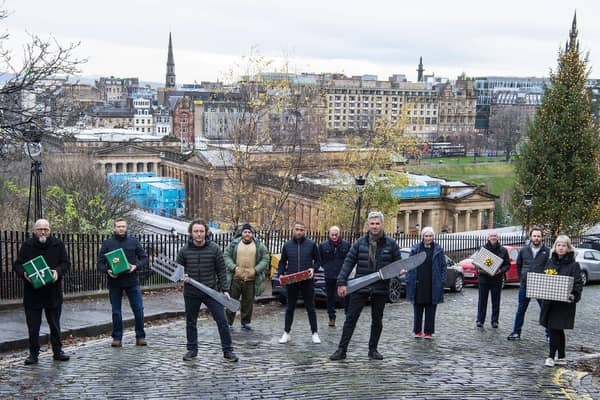 Scottish food stars Tom Kitchin, Martin Wishart, Carina Contini, James Thomson, Nic Wood, Stefano Pieraccini, Scott Smith, Michele Civiera, Mark Alston, Katie O’Brien and Andrew Radford got together last year to boost eating out in Scotland (Picture: Lisa Ferguson)