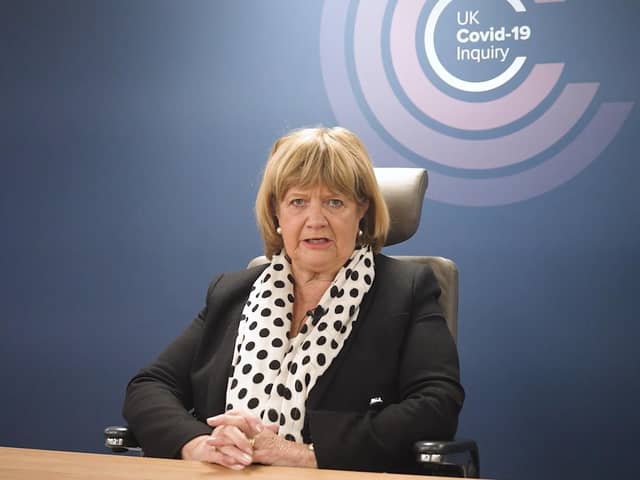 Chair of the UK Covid-19 Inquiry Baroness Heather Hallett