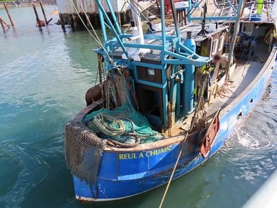 A senior deckhand on the Reul A Chuain fell overboard in adverse weather