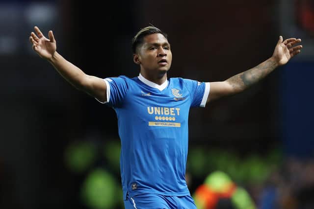 Rangers striker Alfredo Morelos, who is going into the final year of his current contract at the club, is the subject of interest from Spanish side Sevilla. (Photo by Ian MacNicol/Getty Images)