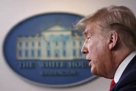 President Donald Trump may allow the ship to dock in Florida. Picture: AP Photo/Alex Brandon