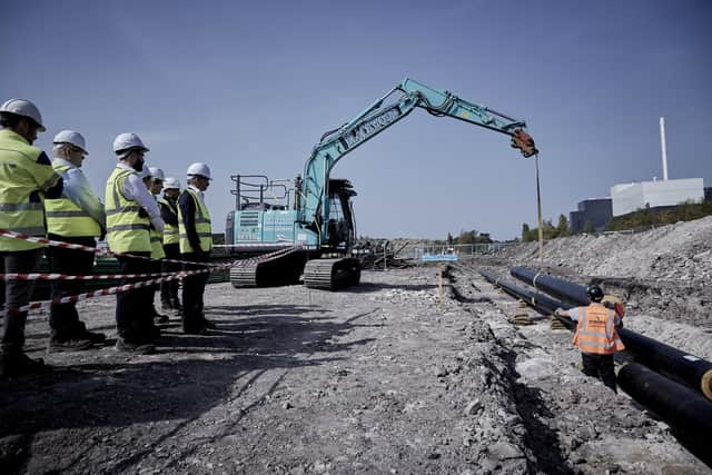 Construction work has already begun at Shawfair, which will eventually have 4,000 homes, schools, shops, bars and restaurants, leisure facilities and office space. Picture: Guy Hinks/Vattenfall