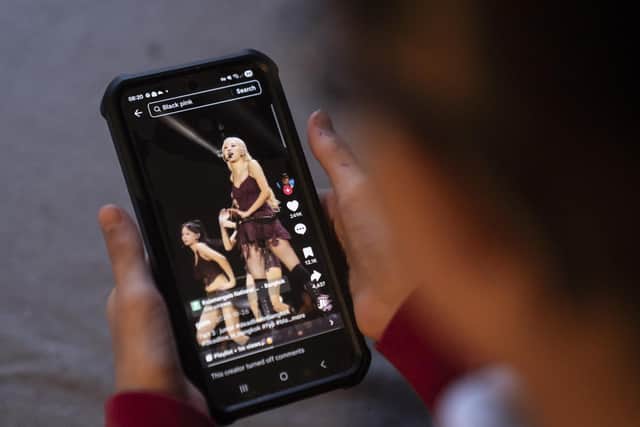 There are concerns that many young people are spending too long scrolling through social media.