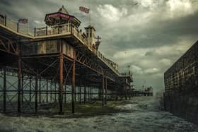 Overall Winner - Michael Marsh - The Brighton Palace Pier. 
Skydivers over the Great Pyramids of Giza and a Welsh farmhouse are just some of the astonishing pictures from the 2020 Historic Photographer of the Year Awards. The awards called on photographers to capture â€œhistory all around usâ€, in the form of historical places and cultural sites around the world. Astonishing images of civilisationâ€™s most iconic landmarks, including the Taj Mahal, Pompeii and the Palace of Versailles are just some of the historical sites featured. But the Overall Winner out of thousands of entries in the worldwide competition was awarded to Michael Marsh, for his sombre picture of Brighton Palace Pier, captioned  â€œstanding in the full force of weather and timeâ€.