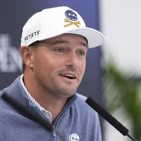 US Open champion Bryson DeChambeau speaks to the media at Royal Troon ahead of the 152nd Open. Picture: Tom Russo/The Scotsman.