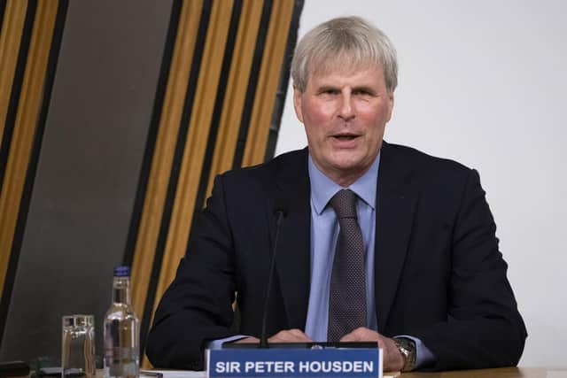 Sir Peter Housden has said he did not discuss Alex Salmond's 'bullying behaviour' with Nicola Sturgeon