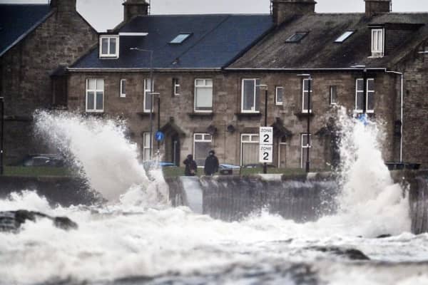 The west of Scotland is set to see the worst of the wind.