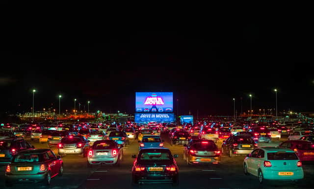 The drive-in events at Edinburgh Airport have been staged by the Edinburgh International Film Festival and Unique Events. Picture: Lloyd Smith