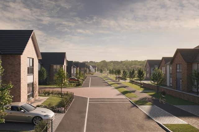 The first properties - five-bedroom detached 'forever' homes - at the capital's new Cammo Meadows development have gone on the market