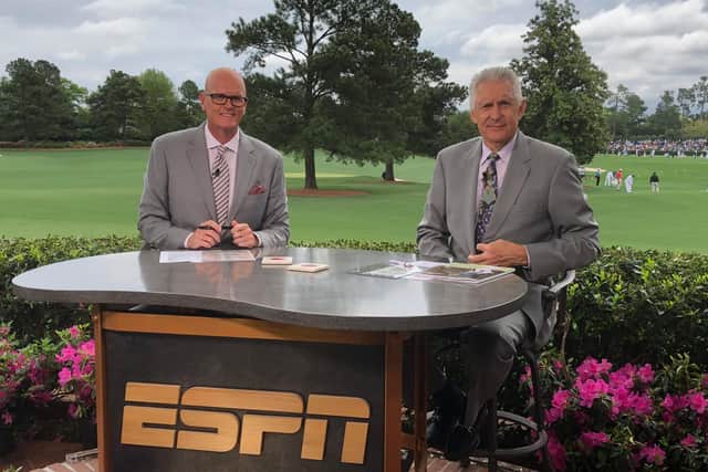 ESPN golf host Scott Van Pelt and analyst Andy North will be leading the channel's Masters coverage next week along with Curtis Strange. Picture: ESPN