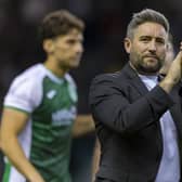 Hibs manager Lee Johnson is keen to strike the right balance between loans and signed players. (Photo by Ewan Bootman / SNS Group)