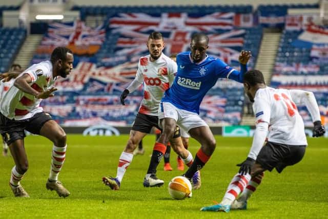 Securing a new contract for Glen Kamara, pictured in action against Standard Liege on Thursday night, is a priority for Rangers manager Steven Gerrard ahead of the January transfer window. (Photo by Alan Harvey / SNS Group)