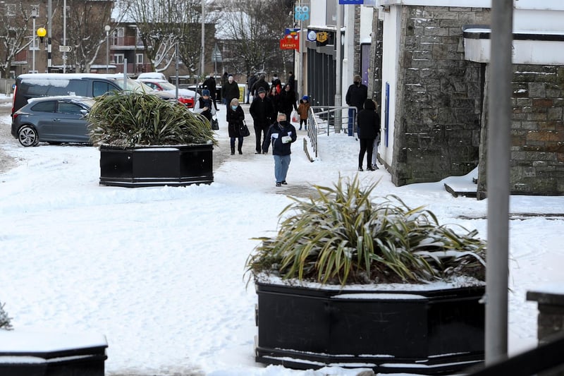 A snowy scene in  Templehall  (Pic:  Fife Photo Agency)