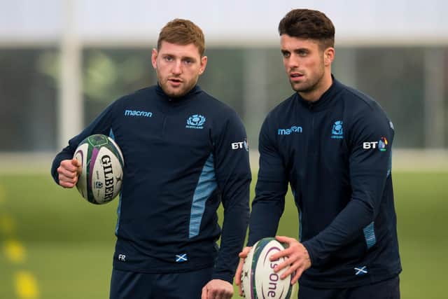 Finn Russell and Adam Hastings are vying for the No 10 jersey.
