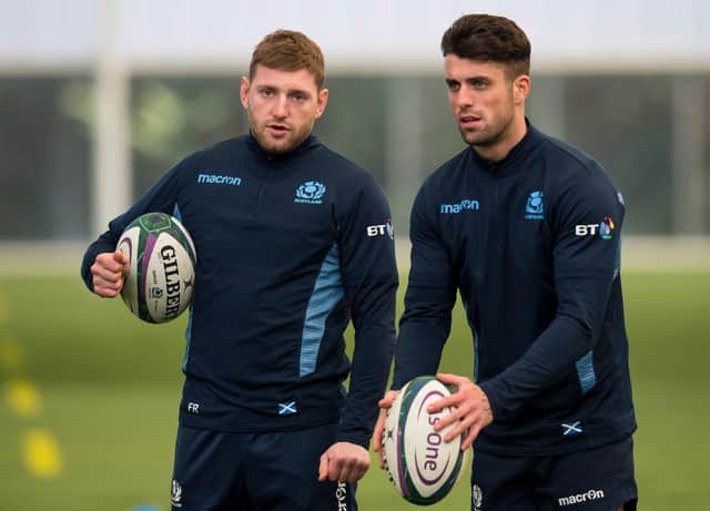 Finn Russell and Adam Hastings are vying for the No 10 jersey.