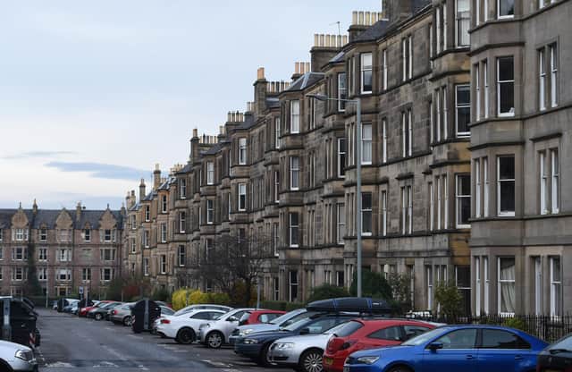 Marchmont in Edinburgh is bumper-to-bumper with parked cars