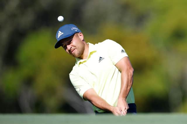 Xander Schauffele secured his spot in this week's Sentry Tournament of Champions on the back of winning the gold medal in last year's Olympics in Japan. Picture: Cliff Hawkins/Getty Images.