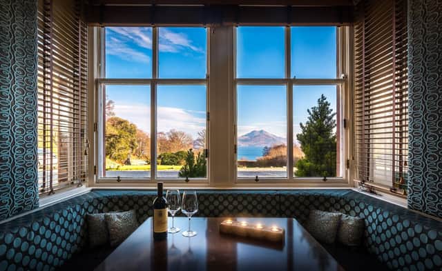 Views from The Chart Room Bar, Duisdale House Hotel, Sleat, Skye.