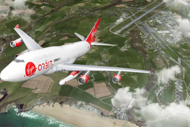 The Glasgow-built satellite will be sent into space via the Virgin Orbit launch. Picture: Spaceport Cornwall