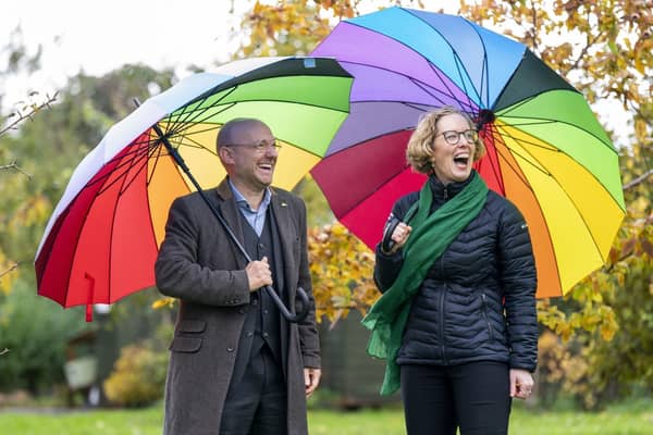 Scottish Green Party leaders Patrick Harvie and Lorna Slater