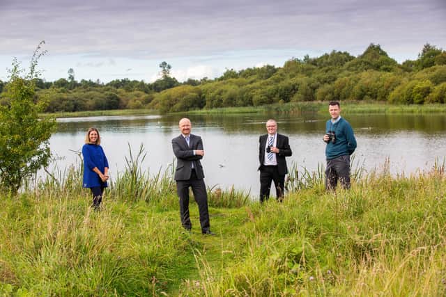 Frankfield Loch and surrounding land near Stepps have been officially handed over to public ownership as part of a house-building deal between developer Taylor Wimpey and North Lanarkshire Council