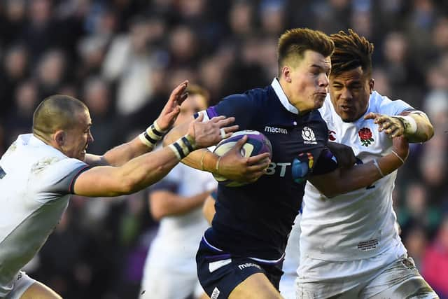 Jones' two-try turn in 2018 capped one of Scotland's greatest days and helped lift the Calcutta Cup