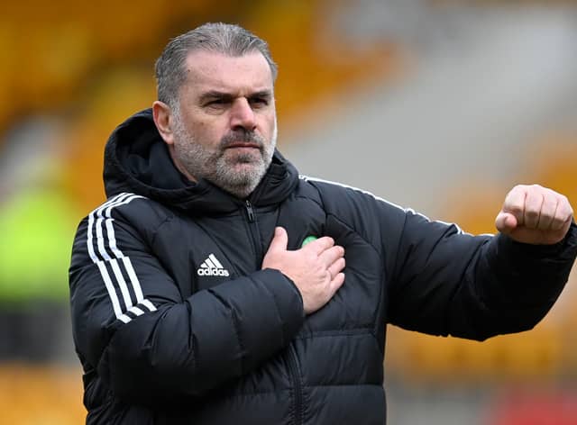 Celtic manager Ange Postecoglou has been linked with the Leeds United vacancy.  (Photo by Rob Casey / SNS Group)