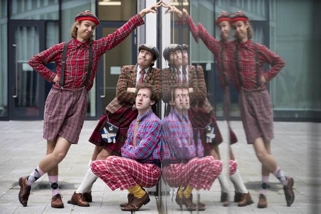 Performers Oliver Nilsson, Sam Dugmore and Jonathan Tilley from the comedy trio The Latebloomers previously performed at the Assembly Rooms during the Fringe. Picture: Jane Barlow/PA