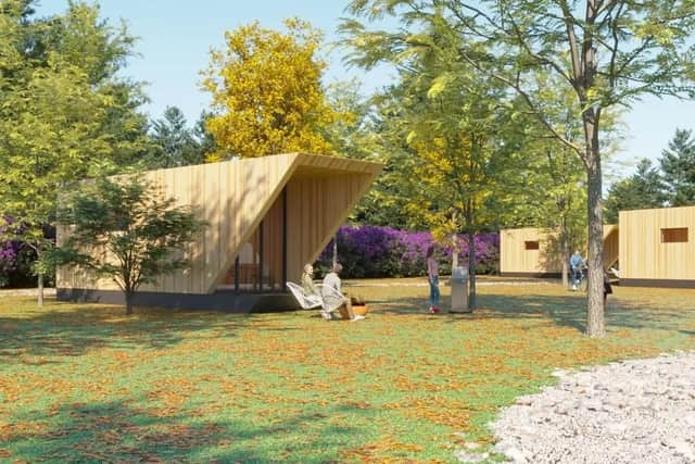 How the Swedish-designed pod/lodge will look on a site