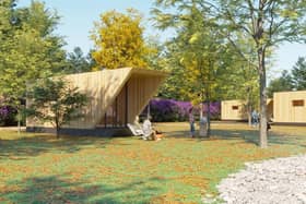 How the Swedish-designed pod/lodge will look on a site