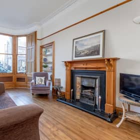 The property’s traditionally laid out living room