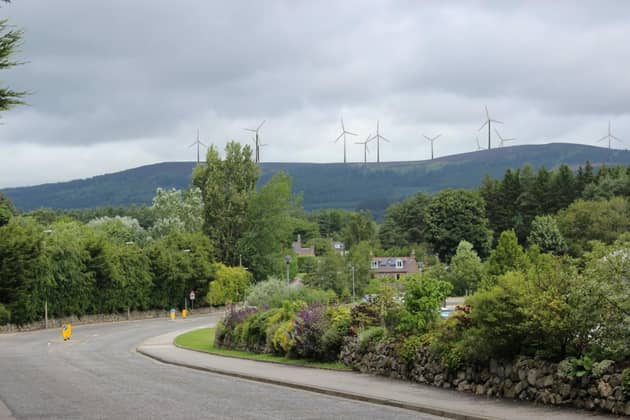 Proposed view of the wind farm from Banchory.