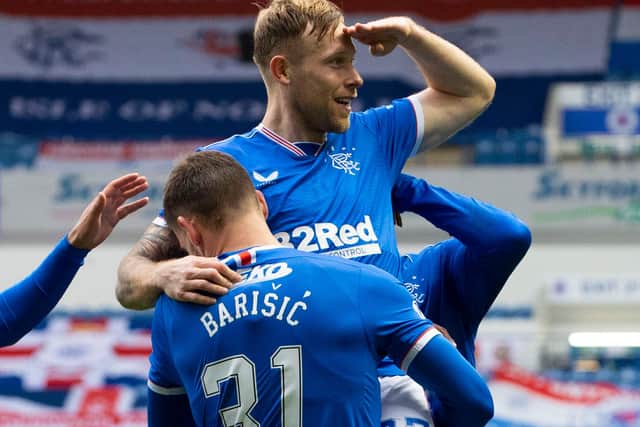 Scott Arfield was influential in Rangers' win over Aberdeen. Picture: SNS