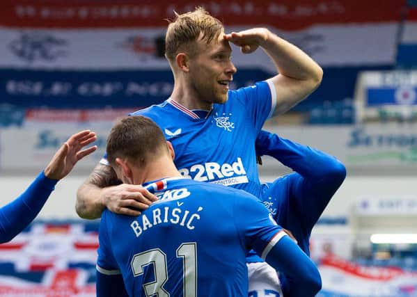 Scott Arfield was influential in Rangers' win over Aberdeen. Picture: SNS