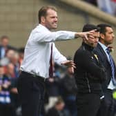 Hearts manager Robbie Neilson during the Scottish Cup final against Rangers.