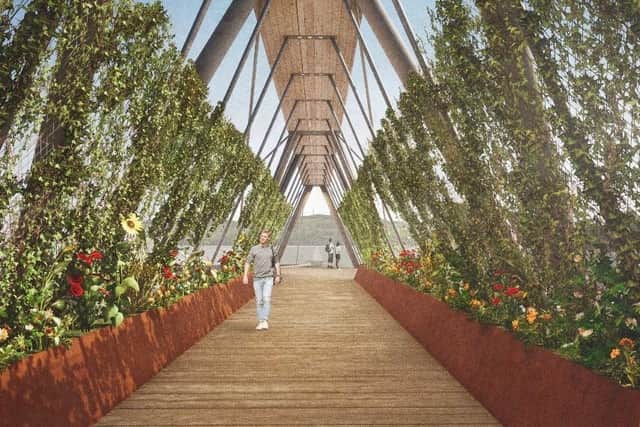 here are future plans to build a new pedestrian bridge to connect the Eden Project site with the waterfront and other attractions in the city centre