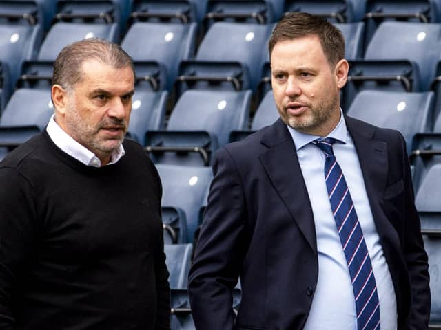 Celtic manager Ange Postecoglou and Rangers boss Michael Beale.