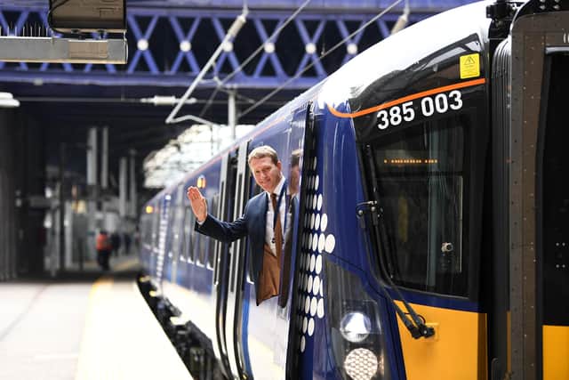 ScotRail's latest electric train fleet may come as a pleasant surprise to first-time passengers. (Photo by John Devlin/The Scotsman)