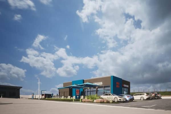 Artist impression of the proposed Greggs drive-thru in Blackburn (pic Taylor Architecture)