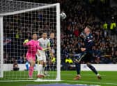 Scotland’s Scott McTominay scores an injury-time winner over Israel at Hampden (Photo by Sammy Turner / SNS Group)