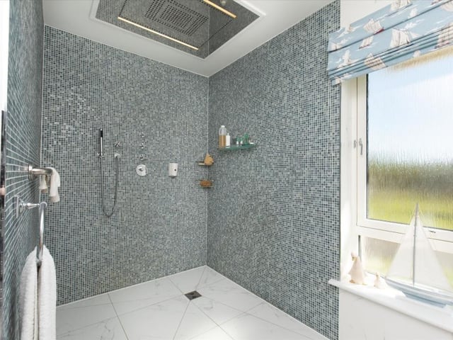 Shower room.