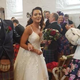 Laura and Paul on their wedding day, just over four years ago