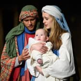 Nativity plays like this one performed before the Covid outbreak may not be possible this year, but the Christmas Windows project provides a different way for people to tell the story (Picture: Leon Neal/Getty Images)